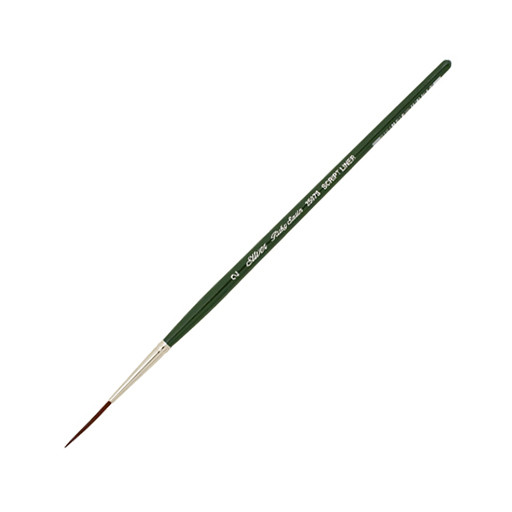SILVER BRUSH RUBY SATIN SCRIPT LINER PENNELLO MANICO CORTO SERIE 2507S