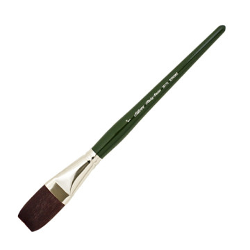 SILVER RUBY SATIN STROKE PINCEL PLANO ANCHO  MANGO CORTO SERIE 2511S