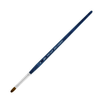 SILVER BELLEAQUA FILBERT PINCEL PLANO OVALADO  MANGO CORTO SERIE 2703S