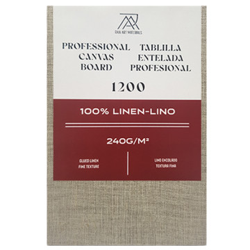 RAW ART MATERIALS BESPANNTE MALPLATTE 100% LEINEN SERIE 1200