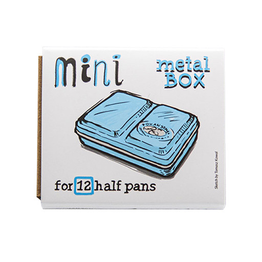 ROMAN SZMAL MINI METALL BOX LEERE AQUARELLKÄSTEN