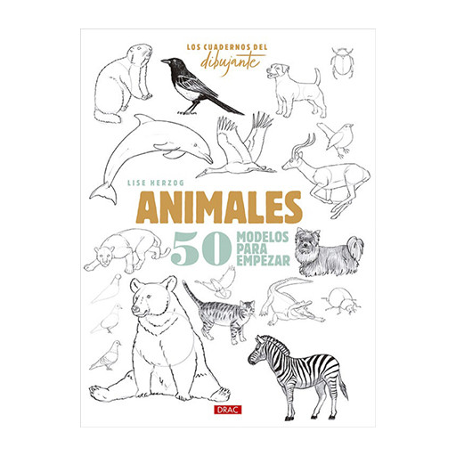 LIVRE (EN ESPAGNOL) - LOS CUADERNOS DEL DIBUJANTE - ANIMALES 50 MODELOS PARA EMPEZAR
