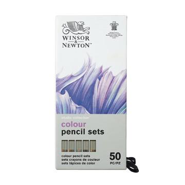 WINSOR & NEWTON STUDIO COLLECTION SET 50 MATITE COLORATE ASSORTITE
