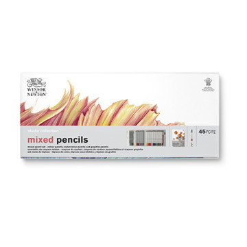 WINSOR & NEWTON STUDIO COLLECTION MIXED PENCILS SET 42 MATITE MULTITECNICA + ACCESSORI