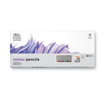 WINSOR & NEWTON STUDIO COLLECTION SET 48 MATITE COLORATE + ACCESSORI