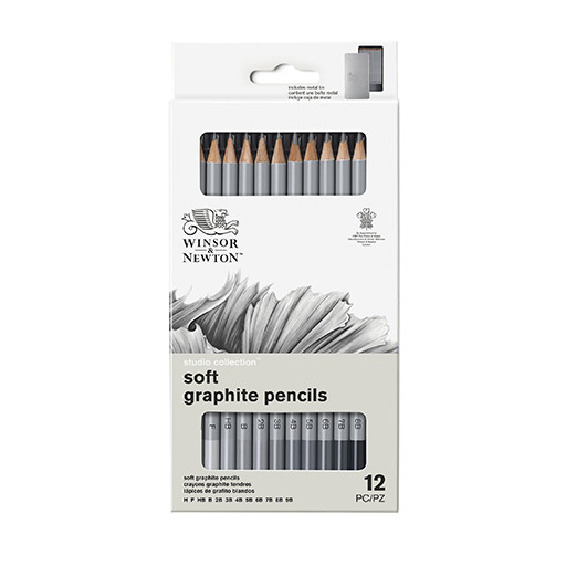 WINSOR & NEWTON STUDIO COLLECTION SET 12 MATITE DI GRAFITE
