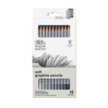 WINSOR & NEWTON STUDIO COLLECTION SET 12 LÁPICES GRAFITO SUAVE