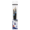 DALER ROWNEY AQUAFINE SET 4 OF BRUSHES SHORT HANDLE SERIES 400
