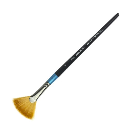 DALER ROWNEY AQUAFINE FAN BLENDER PENNELLO VENTAGLIO SINTETICO MANICO CORTO SERIE 48