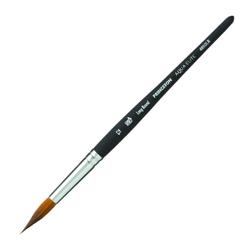 PRINCETON AQUA ELITE LANGER RUNDPINSEL SYNTHETIKFASERN KURZER STIEL SERIE 4850LR