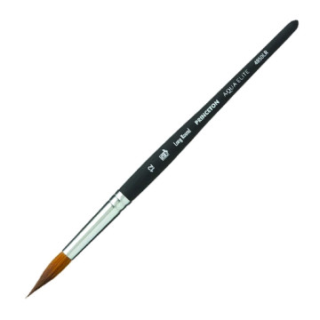 PRINCETON AQUA ELITE PENNELLO TONDO LUNGO FIBRA SINTETICA MANICO CORTO SERIE 4850LR