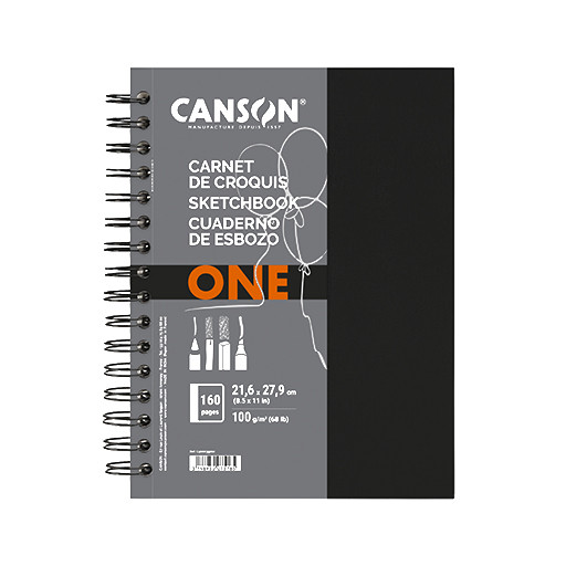 CANSON ART BOOK ONE CARNET DE CROQUIS SPIRALÉ 100 G
