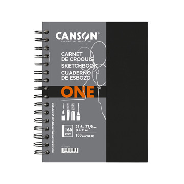 CANSON ART BOOK ONE QUADERNO PER SCHIZZI SPIRALATO 100 G