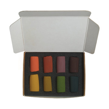 UNISON SOFT PASTELS SET MINI AUTUNNO - SCATOLA CARTONE 8 MEZZI PASTELLI MORBIDI