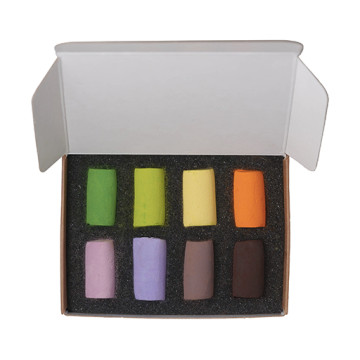 UNISON SOFT PASTELS SET MINI PRIMAVERA - SCATOLA CARTONE 8 MEZZI PASTELLI MORBIDI