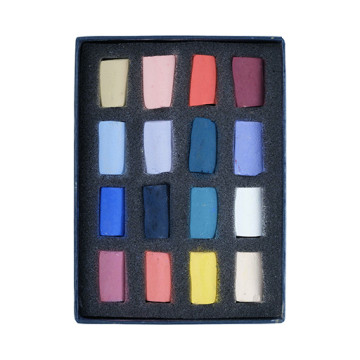 UNISON SOFT PASTELS SET ASTRATTO CAITLIN HESLOP - SCATOLA CARTONE 16 MEZZI PASTELLI MORBIDI