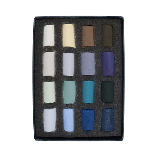 UNISON SOFT PASTELS SET GIORNO D'INVERNO - SCATOLA CARTONE 16 MEZZI PASTELLI MORBIDI