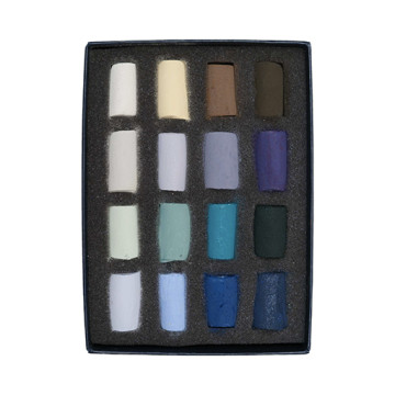 UNISON SOFT PASTELS SET GIORNO D'INVERNO - SCATOLA CARTONE 16 MEZZI PASTELLI MORBIDI
