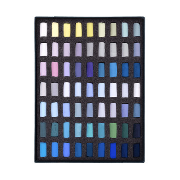 UNISON SOFT PASTELS SET PAESAGGIO MARINO TRICIA TAYLOR -- SCATOLA CARTONE 63 MEZZI PASTELLI MORBIDI