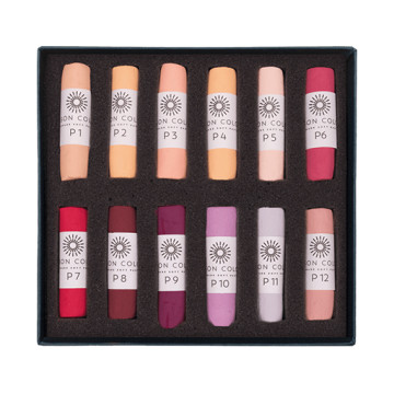 UNISON SOFT PASTELS SET RITRATTO - SCATOLA CARTONE 12 PASTELLI MORBIDI