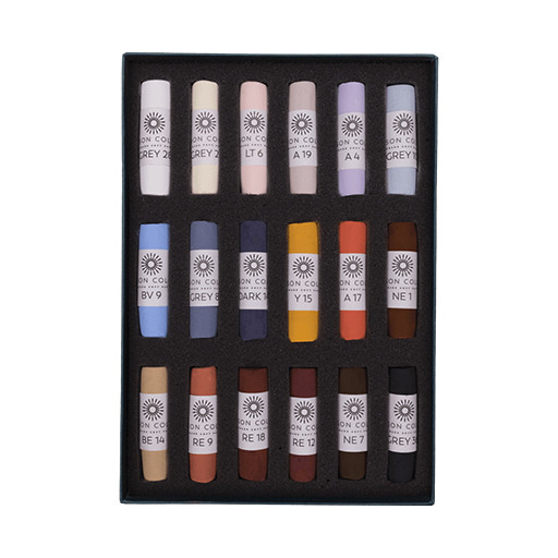 UNISON SOFT PASTELS EMMA COLBERT TIER-SET - KARTONETUI 18 WEICHE PASTELLE