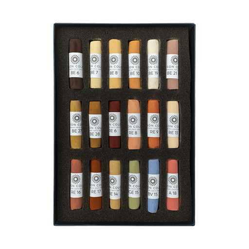 UNISON SOFT PASTELS LISA OBER PORTRAIT SET - CARDBOARD BOX 18 STICKS