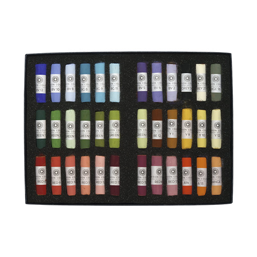 UNISON SOFT PASTELS SET GAIL SIBLEY - SCATOLA CARTONE 36 PASTELLI MORBIDI