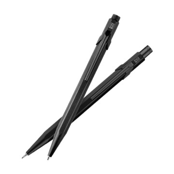 CARAN D'ACHE SET WRITING 849 PENNA A SFERA + PORTAMINE BLACK CODE