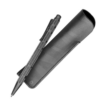 CARAN D'ACHE SET PENNA A SFERA ECRIDOR BLACK LINES + ASTUCCIO DI PELLE