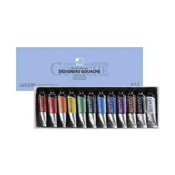 SHINHAN PROFESSIONAL DESIGNERS GOUACHE SET 12 TUBETTI 15 ML