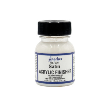 ANGELUS ACRYLIC FINISHER NO. 605 VERNIS ACRYLIQUE SATINÉ POUR CUIR