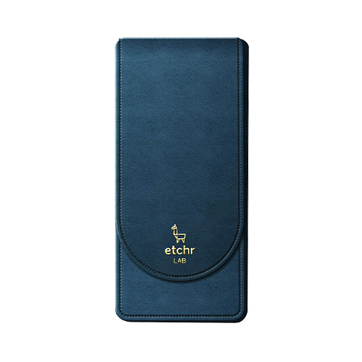 ETCHR TRAVEL BRUSH SET - ESTUCHE + 4 PINCELES SINTÉTICOS DE VIAJE - EDICIÓN LIMITADA AZUL VERDOSO