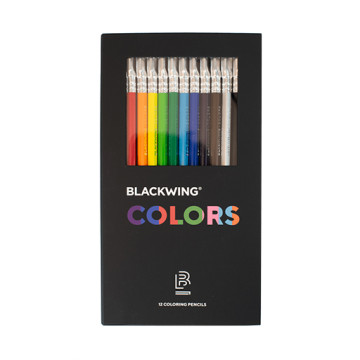 BLACKWING COLORS SET 12 MATITE COLORATE CON GOMMA PER CANCELLARE
