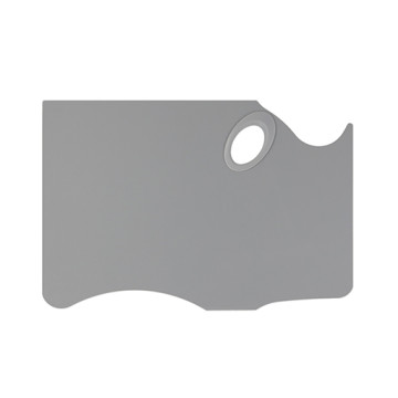 NEW WAVE EASY VIEW HAND HELD ARTIST PALETTE - GREY PLASTIC