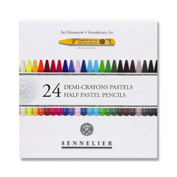 SENNELIER SET INTRODUTTIVO 24 MEZZE MATITE PASTELLO + 12 SPAZI VUOTI