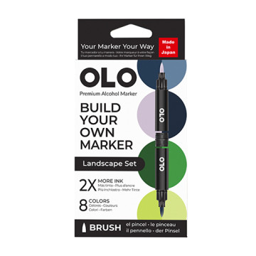 OLO LANDSCAPE SET OF 8 CUSTOMISABLE MARKERS