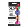 OLO MANGA 1 SET OF 8 CUSTOMISABLE MARKERS
