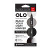 OLO SET GRIS CHAUDS 8 MARQUEURS PERSONNALISABLES