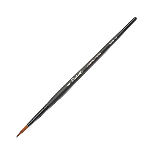 RAPHAËL STRADIVARIUS ROUND BRUSH SYNTHETIC KOLINSKY SABLE EXTRA FINE TIP SHORT HANDLE SERIES 8348