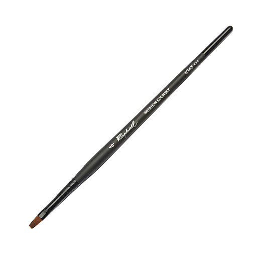 RAPHAËL STRADIVARIUS FLAT BRUSH SYNTHETIC KOLINSKY SABLE SHORT HANDLE SERIES 8343