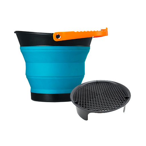 MIJELLO FOLDABLE BRUSH WASHER BUCKET + BASE