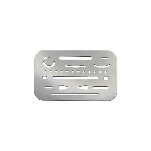 RAW ART MATERIALS METAL ERASING STENCIL