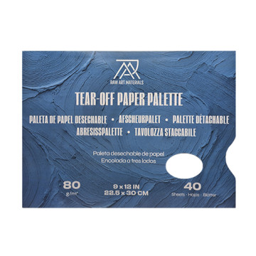 RAW ART MATERIALS TAVOLOZZA RETTANGOLARE A STRAPPO