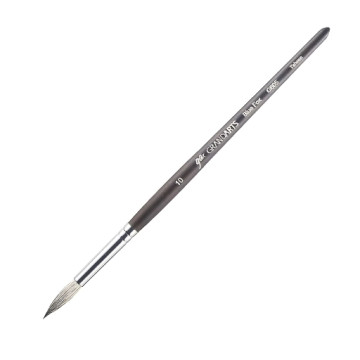 GRANDARTS SILVER FOX PENNELLO TONDO MISCELA DI FIBRE MANICO CORTO SERIE G605