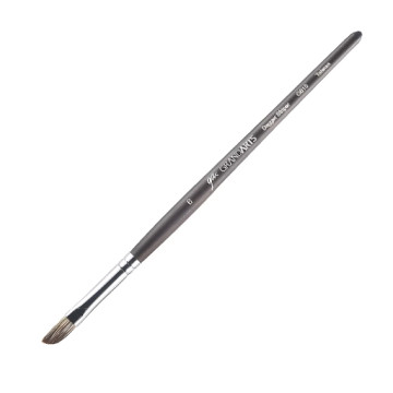 GRANDARTS SILVER FOX DAGGER STRIPER PINCEAU ÉPÉE POILS MIXTES MANCHE COURT SÉRIE G610