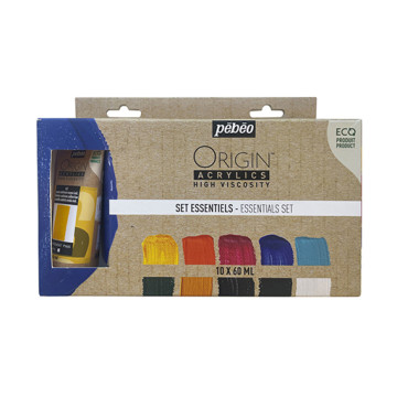 PÉBÉO ORIGIN ACRYLICS SET COLORI ESSENZIALI 10 TUBETTI 60 ML