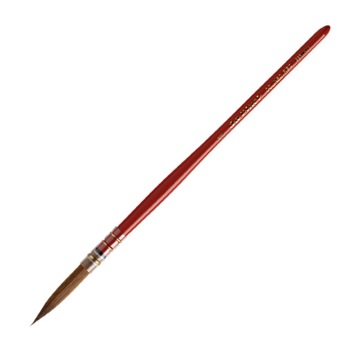 DA VINCI COLINEO RED EXTRA LANGER RUNDER VERWASCHPINSEL SYNTHETIKFASERN KURZER STIEL SERIE 412RED