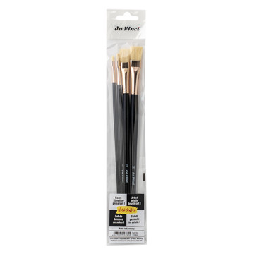 DA VINCI NICE PRICE SET 1 CON 4 PENNELLI DI SETOLA NATURALE PER ARTISTI SERIE 11849