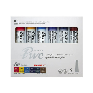 SHINHAN PWC ACQUERELLI EXTRAFINI SET MARINA 6 TUBETTI 7 ML