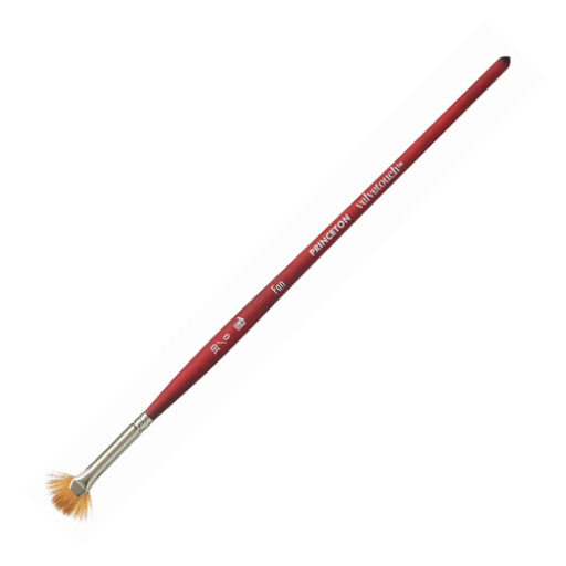 PRINCETON VELVETOUCH FAN PINCEAU ÉVENTAIL SYNTHÉTIQUE MANCHE COURT SÉRIE 3950FN